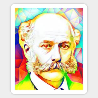 Joseph Bazalgette Colourful Portrait | Joseph Bazalgette Artwork 10 Sticker